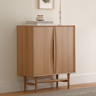 Lenia White Oak Cabinet